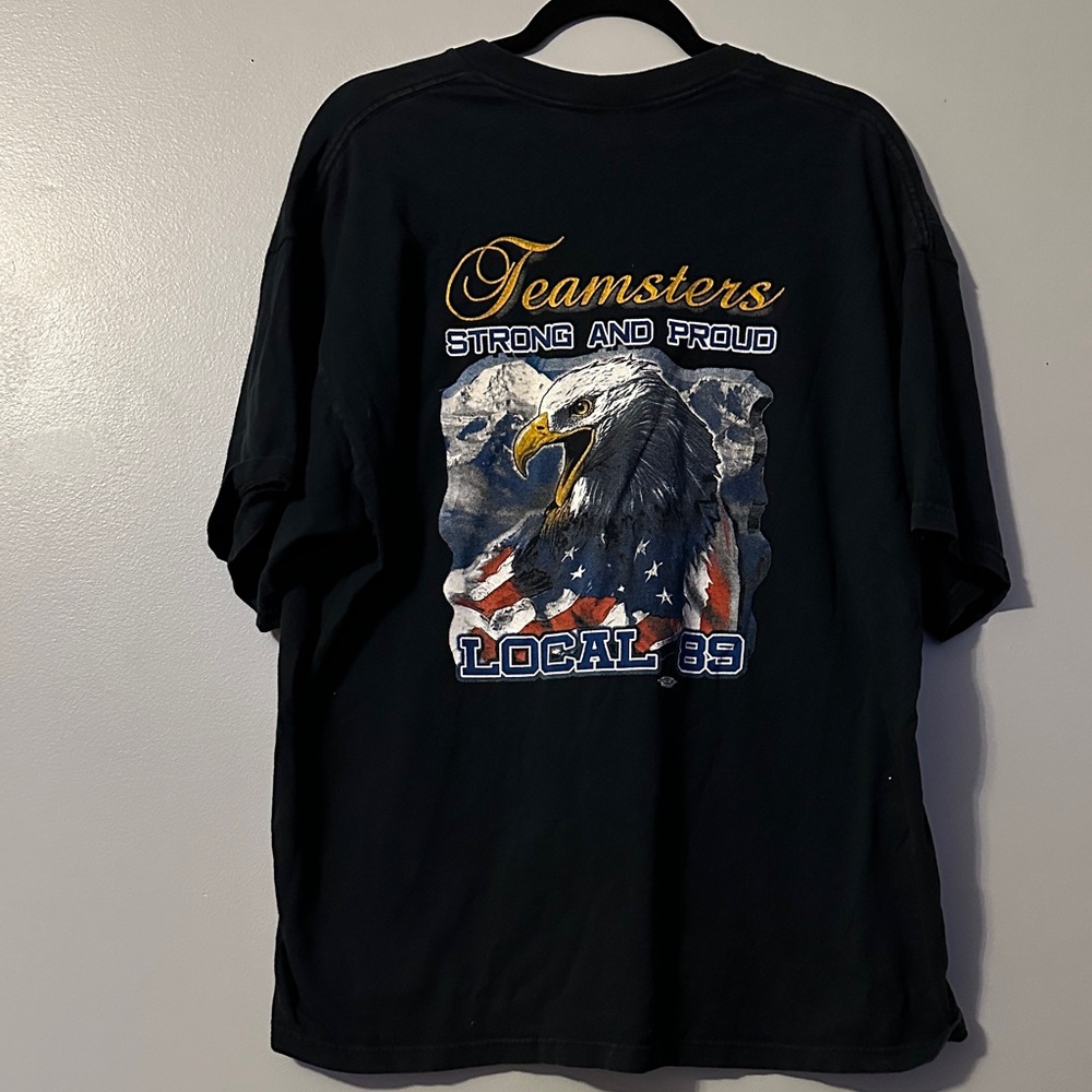 Teamsters Proud Black Graphic Tee